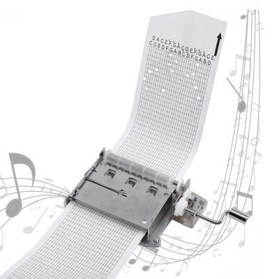 30 Note Mechanical Musical Tape Hand Crank Music Movement Part Puncher With 3 Strips DIY Songs Perfect Gift Set HOT