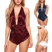 COD DSFGERTERYII Women Lace Comfortable Lingerie Halter Bodysuit Sleepwear Night wear