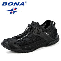 BONA Summer Sneakers Breathable Men Casual Shoes Fashion Men Shoes Tenis Masculino o Sapato Masculino Men Leisure Shoe