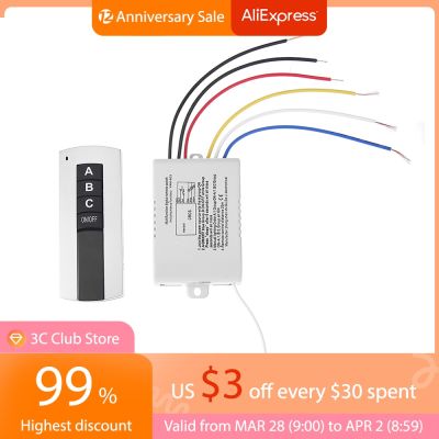 220V 1/2/3 Channel Wireless Digital Remote Control Switch NO/OFF Lamp Light Receiver Transmitter Smart Home For LED Light