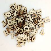 TYLLER 100Pcs Scrapbooking Flatback Home Decor Wood Letter Alphabet
