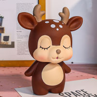 【HOMP】Cute Piggy Bank for Kids  Brown Cartoon Animal Shape  Innovative Money Saving Shape  Kids Gift