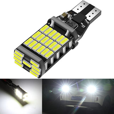 1 PCS รถย้อนกลับไฟ T15 W16W หลอดไฟ LED Canbus ข้อผิดพลาดฟรี 12V/24V 4014 SMD 7000L สีขาว Super Bright รถบรรทุกสำรองไฟที่จอดรถ-Laojie