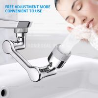 1080° Universal Rotation Faucet Sprayer Head Dual Effluent Washbasin Kitchen Robot Arm Extension Faucets Aerator Bubbler Nozzle