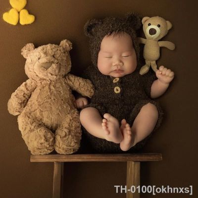 ✢❁☢ okhnxs Fotografia Props Posando Travesseiro para o Recém-nascido Poses Almofada Mat Hairband Set Acessórios do bebê Baby