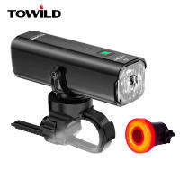 TOWILD CL600LM จักรยานแสงด้านหน้าโคมไฟที่มี TL02ไฟท้าย USB ชาร์จ LED 18650 2000มิลลิแอมป์ชั่วโมงไฟจักรยาน IPX6กันน้ำไฟหน้า