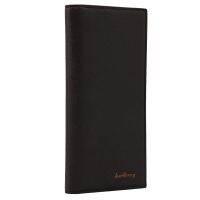 Super Slim Business Leather Clutch Long Wallet Bifold ID Card Holder Men Purse