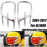 ★้นโครเมี่ยมสัญญาณไฟเลี้ยวรถจักรยานยนต์ไฟตกแต่งเคสสำหรับ Honda GL1800 GOLDWING GL 2001-2011