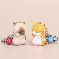 【CW】 Key Chain Cartoon Cute Doll Pendant Bag Pendant Small Gift Toy Pendant Face Covering Cat Resin