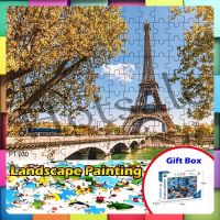 【hot sale】 ✒ B02 [Landscape Painting Puzzle] Scenic spots Scenic views Theme Jigsaw Puzzle Set kids Toys 126 pieces Primary of Puzzle 3-8 Years Kids DIY Toy Educational Toys Birthday Gifts