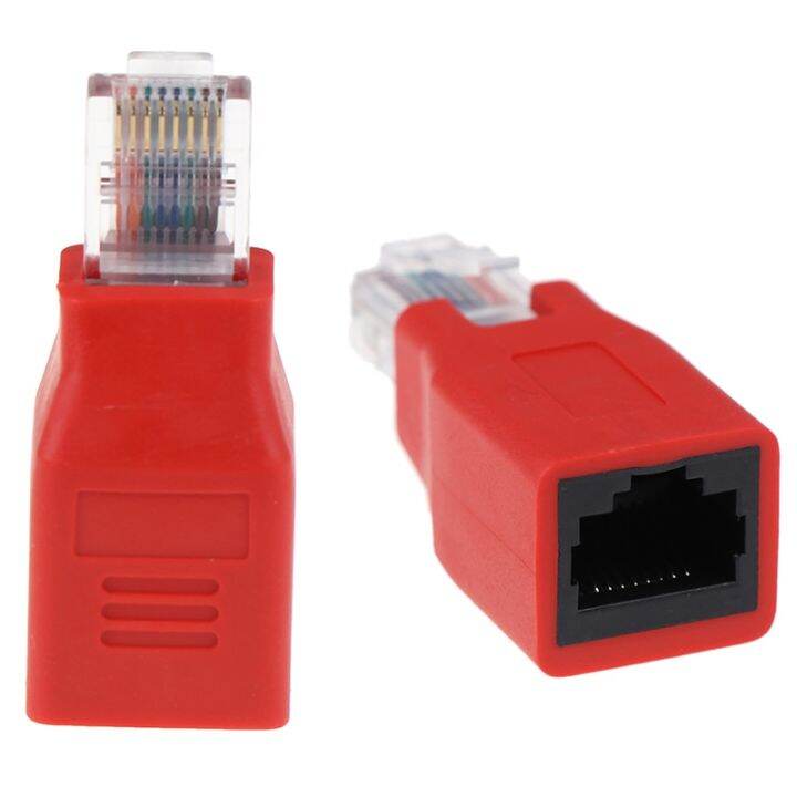 Crossover Cable Adapter Convertor Rj45 Male To Female Connected Lazada