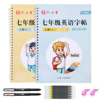 Italian Style Reusable English Calligraphy Copybook Liu Pin Tang 3D Groove Erasable pen Learn writing Adults Art writing books