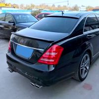 For Mercedes benz S class w221 2006-2013 AMG style ABS Material spoiler rear trunk wings tail lip S320 S400 S420 S450 S600