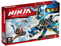 Lego 70602 Lightning Flying Dragon of Mirage Ninja Jay Blue Divine Dragon Assembled Chinese Building Block Toy