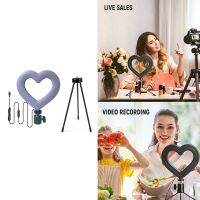 6Inch LED Selfie Ring Light with Tripod Phone Holder USB Dimmable Photography Ringlight for Makeup Live