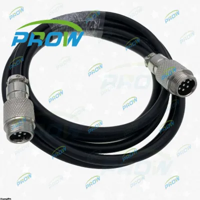 GX connectors GX12 2 3 4 5 6 7 pin core M12 with wire butt joint extension cable plug male to male P12mm DF12 YL12 2P 3P 4P 12 V