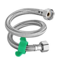 ✶ G1/2 304 Stainless steel toilet plumbing hose angle valve hose Water Heater Flexible Plumbing Hose braided hose