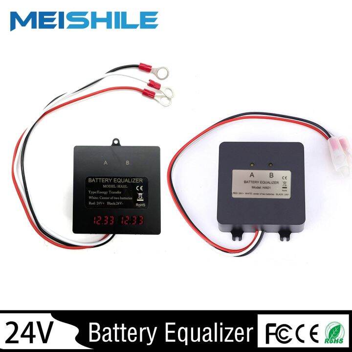 Battery Equalizer For Two Pieces 12V Gel Flood AGM Lead Acid Batteries ...