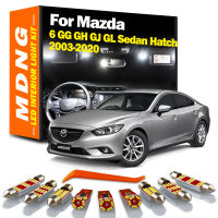 MDNG Canbus สำหรับ Mazda 6 GG GH GJ GL Sedan Hatch 2003-2017 2018 2019 2020 LED ภายในโดมแผนที่ Trunk Light Kit รถอุปกรณ์เสริม