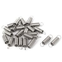 ✖❖ uxcell 24Pcs 0.5mm Dia Stainless Steel Dual Hook 0.5x6x25mm Small Tension Spring Coil Tension Steel Small Mini Spring