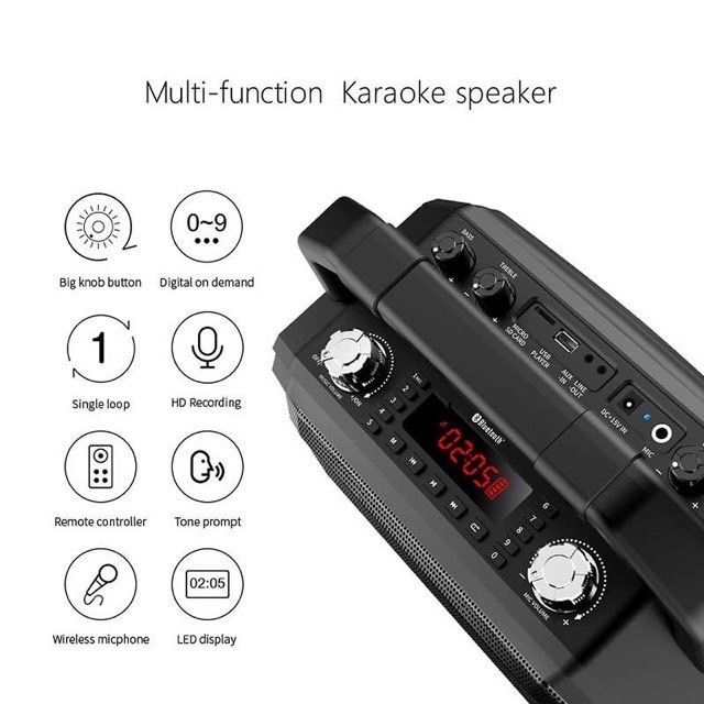 sy-mifa-m520-ลำโพงฟังเพลง-ร้องคาราโอเกะ-มาพร้อมไมค์wireless-karaoke-with-mic-รุ่น-m520