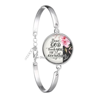 ✣∋№ It Is Well with My Soul Scripture Quote Art Picture Glass Dome Bracelet Bible Verse Jewelry Gifts For Christian