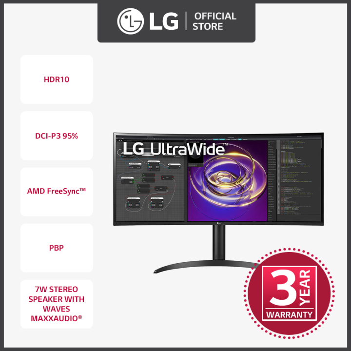 [NEW] LG Curved UltraWide™ 34'' QHD IPS Display Monitor 34WP85CNB
