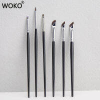 6PCS Eyeliner Brush Sets Flat Top Eyeliner Concealer Brush Eye Liner Detailed Make Up Tool Thin Gel Eyeliner Makeup Brushes Makeup Brushes Sets