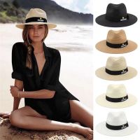 New Men 39;s and Women 39;s Bob Ricard Bucket Sun Hat Ribbon Straw Hat Summer Panama Outdoor Party Picnic Sunshade Basin Cap Wholesale