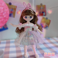 【 Cw】girls 23ซม. Kawaii ตุ๊กตา BJD น่ารัก7จุด Joint Movable ตุ๊กตาแฟชั่นเสื้อผ้าแต่งตัวของเล่นเด็กวันเกิดของขวัญตุ๊กตาใหม่