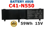 ASUS แบตเตอรี่ C41-N550 ของแท้ (สำหรับ Q550L GL550 G550 N550X N550J R552 Series) ASUS Battery Notebook อัสซุส