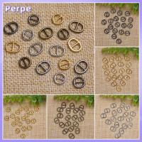 PERPE 20/40pcs คุณภาพสูง 4 สี ของเล่นยัดไส้ อุปกรณ์เสริมกระเป๋าตุ๊กตา หัวเข็มขัดไตรไกลด์ ปุ่มเข็มขัด หัวเข็มขัดตุ๊กตา DIY