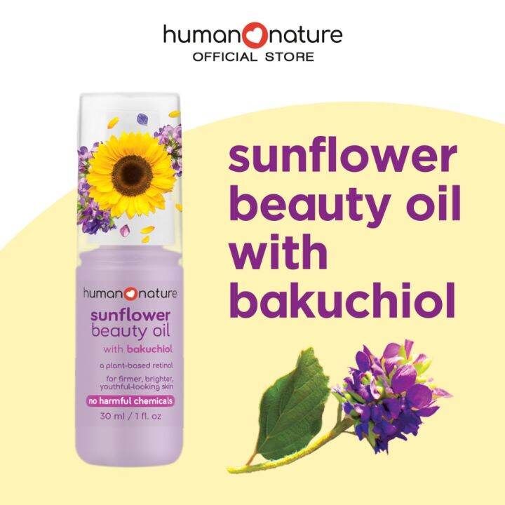 Human Nature Sunflower Beauty Oil with Bakuchiol Lazada PH