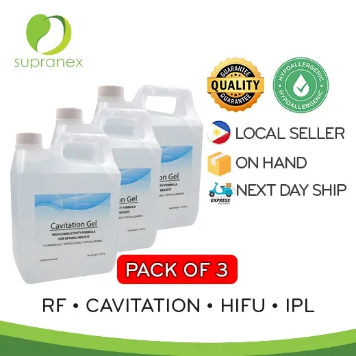 Cavitation Gel [3 PACK] 7.5kg For RF Cavitation HIFU IPL Treatment ...