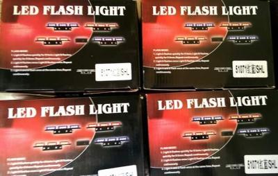 ไฟแฟลช​LED.12V.แดง/น้ำเงิน