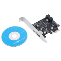 PCI-E Adapter Card USB3.1 Type-C Expansion Card D72020 Chip Front 19PIN BC1.2 Fast Charge USB-C Riser Card