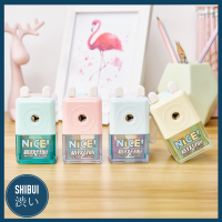 SHIBUITH Pencil Sharpener ที่เหลาดินสอแบบหมุน กบเหลาดินสอ สีสันน่ารัก พกพาสะดวก