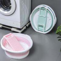 Foldable Laundry Bason Household Large plus Size Deepening Thickening Laundry Basin Extra Large Plastic Wash-Basin