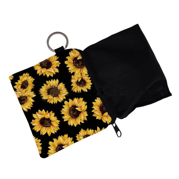 yes-81-sunflower-printed-change-ladies-bag-waterproof-storage-bag-portable-coin-earphone-case-key-case