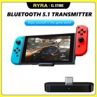 RYRA Wireless Bluetooth 5.1 Type-C Transmitter Adapter สำหรับ Nintendo Switch Game Machine สำหรับ PS4 Switch Lite คอมพิวเตอร์แล็ปท็อป