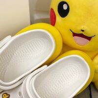Platform Sandals Women Slippers Summer Thick-Soled Increased Non-Slip High-Heeled  Holes Shoes Beach Shoes Insole 6Cm