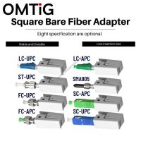 Free Shipping 2pcs Fiber Optic Adapter Square Type Bare Fiber Adapter SC/UPC SC L ST FC Square FTTH Optical Tools