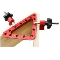 45/90 Degree Positioning Squares Woodworking Right Angle Clamps Aluminium Auxiliary Fixture Clip Splicing Board Clamp Ruler