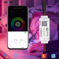 ┅☎﹉ DC5-24V LED Dimmer Controller Wireless Wifi Smartphone APP Control Mono CCT RGB RGBW RGBCCT Light Bar Timing Music Voice Mode