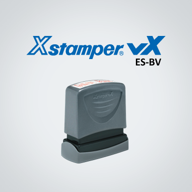 Xstamper VX ตรายางหมึกในตัว "จ่ายแล้ว" สีแดง