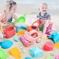 ป่าร้อน LIN431 - ❁☢ 18/25Pcs Beach for Kids Baby Game Children Sandbox Set Cart