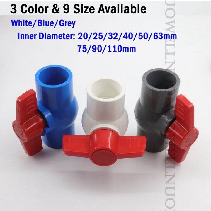 i-d-20-110mm-pvc-ball-valve-garden-irrigation-pipe-fittings-plastic-tube-joint-aquarium-water-fittings-ball-valve-connector