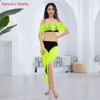 【YD】 Belly Performance Costume Set for Child Tassel Top long Fringe Skirt 2pcs Dancing Wear Outfit Girls