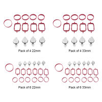 2233มิลลิเมตรหมุนพนังลบชุดอลูมิเนียม EGR Blanking แผ่นท่อร่วมไอดีปรบชุดกำจัดสำหรับ BMW E46 E83สำหรับ BMW E60 E61 E87