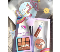 Nee cara Unicorn Box 4in1 กล่องสีพาสเทลกรุ๊งกริ๊ง เมคอัพโทนส้มอิฐ จัดเซตมาได้ลงตัวครบจบเซตเดียว**ของแท้ พร้อมส่ง